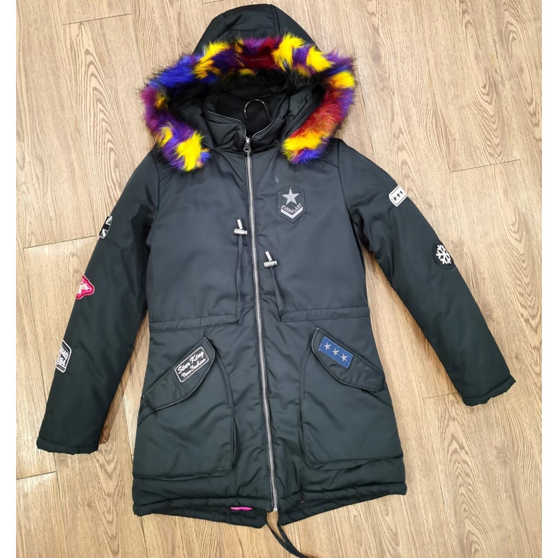 Womens Parka Jacket/Coat with Detachable Faux-Fur Embroidery Patch – Ladies Jacket and Winter Coat price