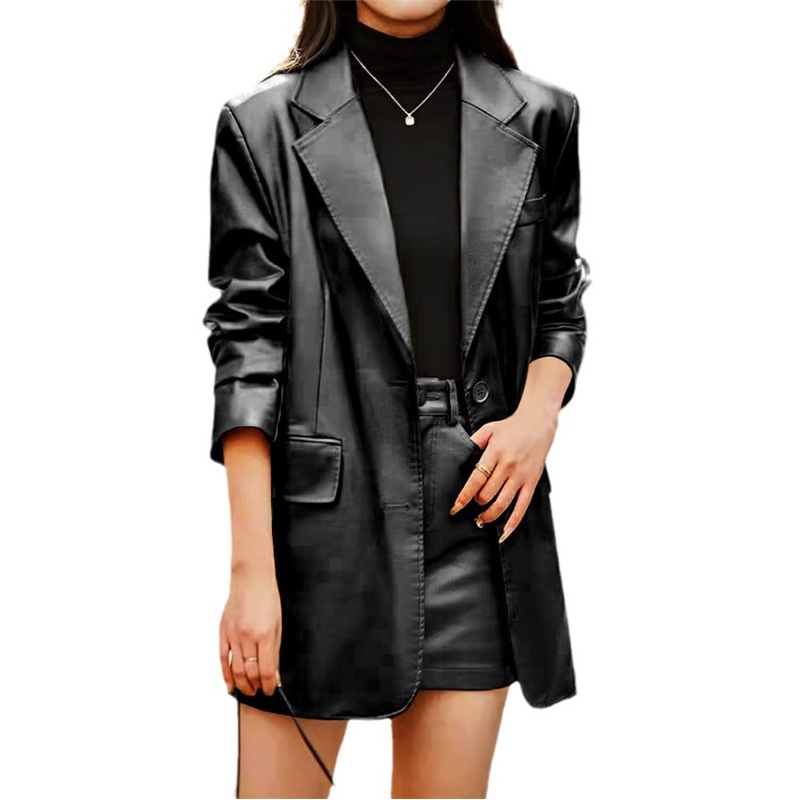 Womens Suit Collar Long Sleeve Jacket – Women Jacket and Womens Clothing price