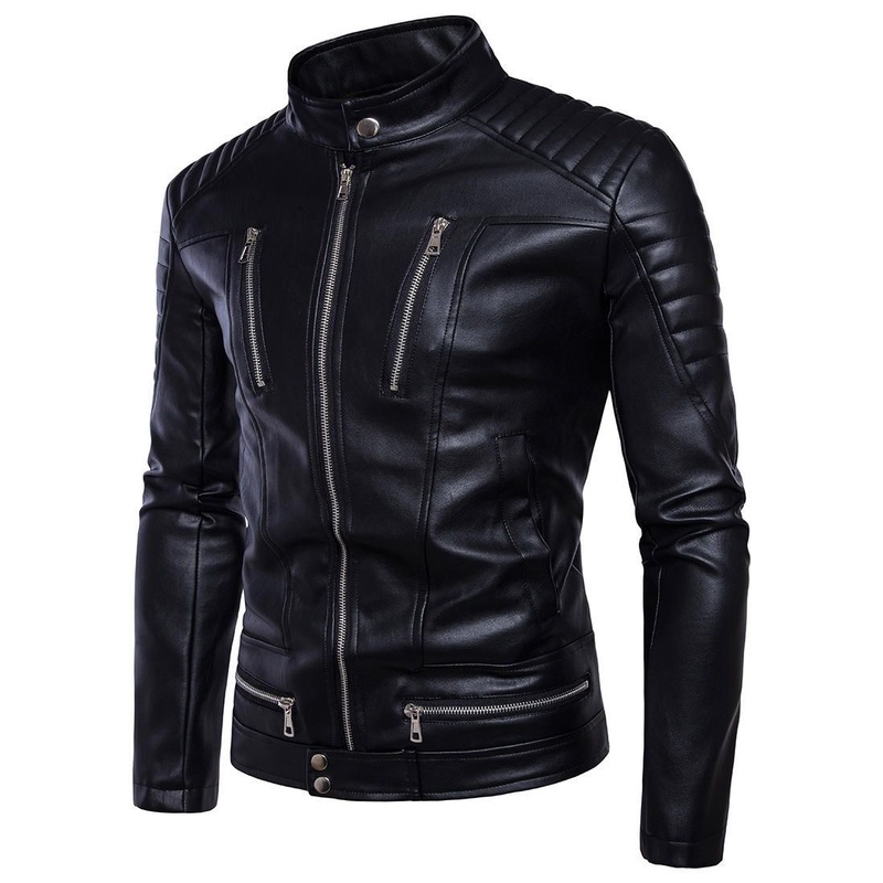 Cuero Hombre Plus Size Winter Mens Leather Jackets Coat Thermal Motorcycle Jacket – Biker Jacket and Motorcycle Jacket price