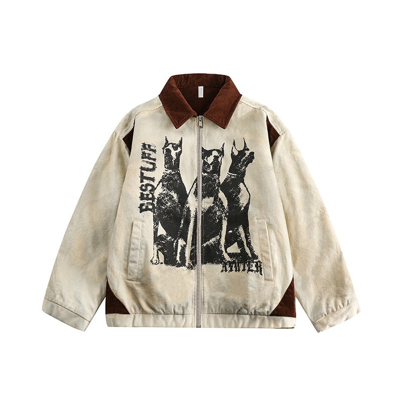 Custom Mens Oversize Camouflage Zip-up Bomber Jacket Vintage Street Wear Jeans Jacket – Plus Size Mens Jackets and Aviator Jacket price