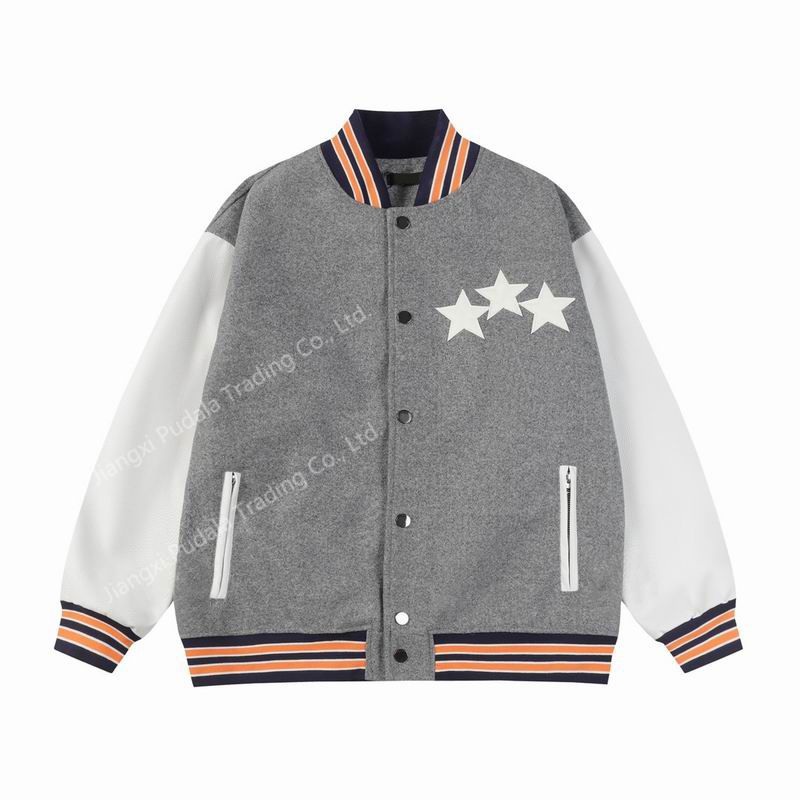 Customized Logo Embroidery Fleece Casual Outdoor Wear Bomber Baseball Jacket – Jacket and Jaket Coat price