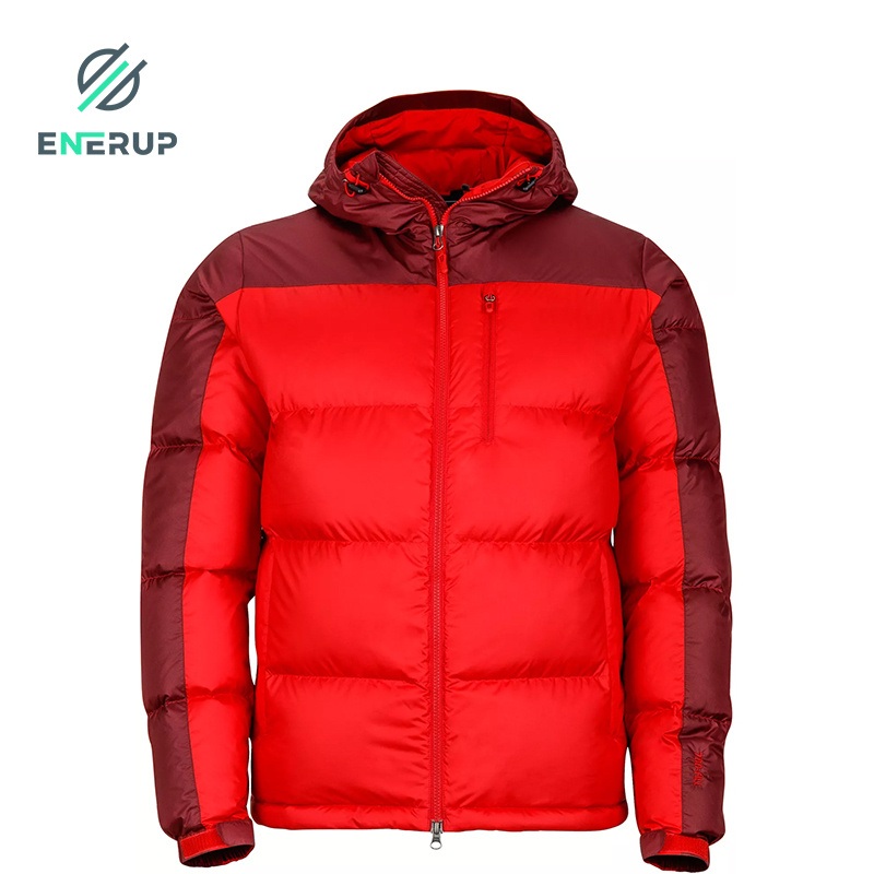 Enerup Hot Sale Hooded Thick Windproof Puffer Down Jacket Winter Coat – Plus Size Mens Jackets and Winter Leather Puffer Jackets price