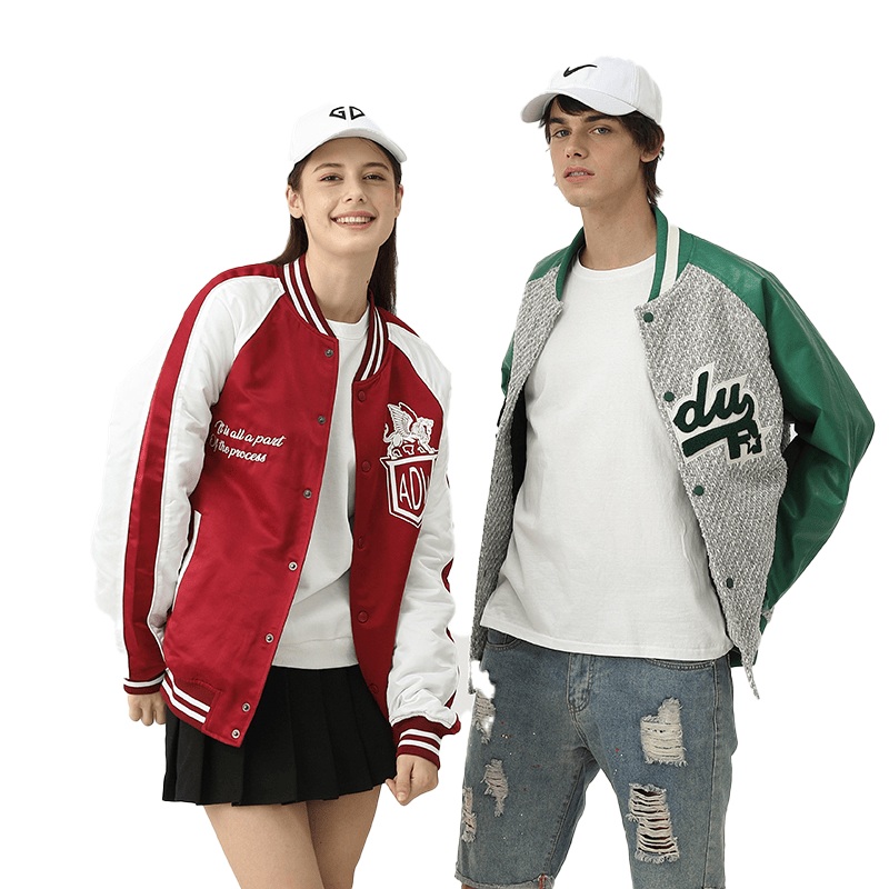 Logo Fashion Wholesale Cotton Bomber Varsity Uniform Patch Women Coat Letterman Baseball Jacket – Jacket and Baseball Jacket price