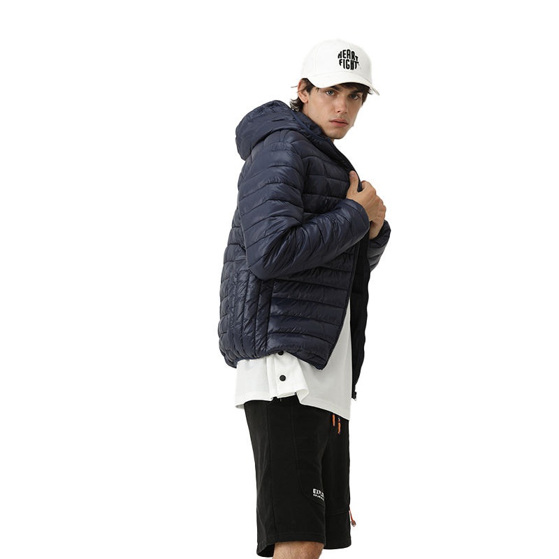 Stylish Lightweight Winter Streetwear Fur Padding Coats Sleeve Puffer Jackets for Man – Jacket and Clothing price