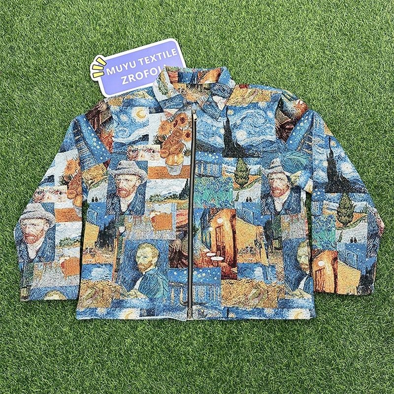 Van Gogh Tapestry Clothing Jacket for Men Tapestry Clothing Hoodie Custom Zip Men Tapestry Jacket – Tapestry Jackets and Custom Tapestry Jacket price