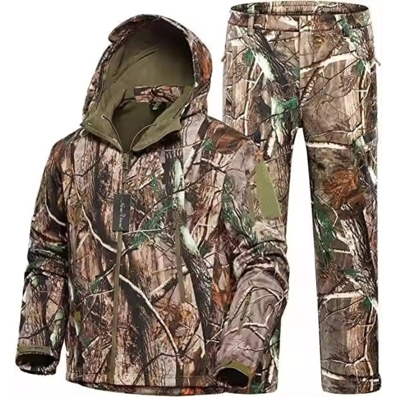 Feilejie New Hunting Clothing for Men Camo Hunting Jacket and Pants Water Resistant and Insulated – Hunting Clothing and Camo Hunting Clothing price