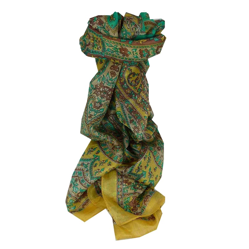 Mulberry Silk Traditional Long Scarf Chamelia Cream by Pashmina & Silk | Fruugo SG