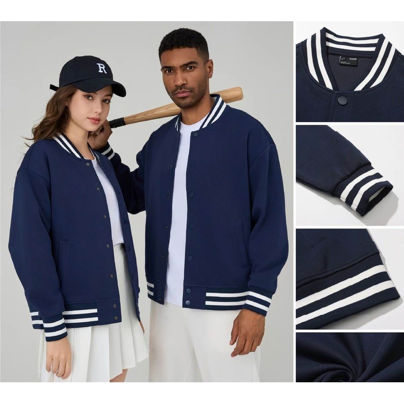 Stock Wholesale High Quality Cotton+Polyester Baseball Jacket, Varsity Jacket and Fashion Bomber Coat – Varsity Jacket and Bomber Jacket price