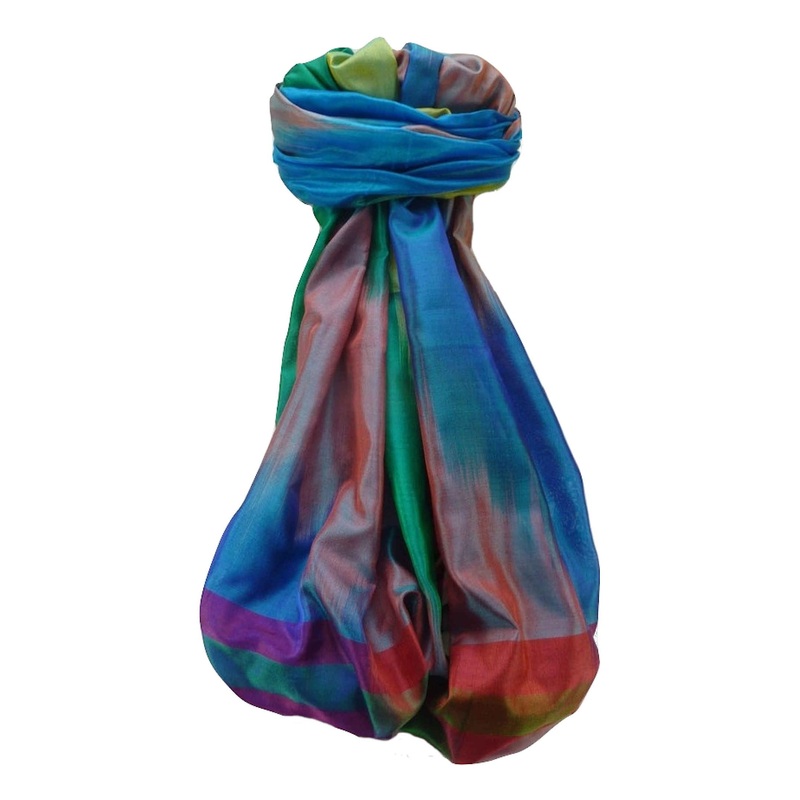 Varanasi Ekal Premium Silk Long Scarf Heritage Range Rai 5 by Pashmina & Silk | Fruugo SG