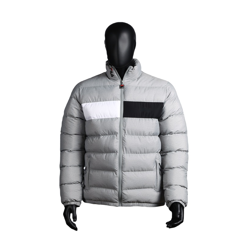 Wholesale Clothing Custom Mens Waterproof Puffer Jackets Black and White Color Street Fashion Winter Wear Jackets – Puffer Jackets and Winter Wear price