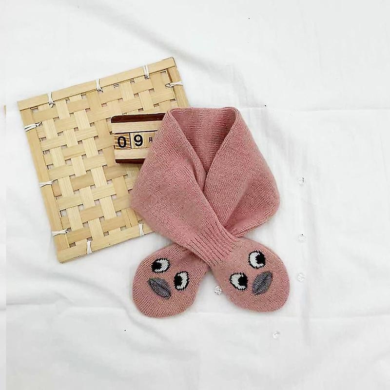 Children’s Scarf Cute Wool Fall/winter Cross Knitted Winter Warm Neck Cover | Fruugo SG