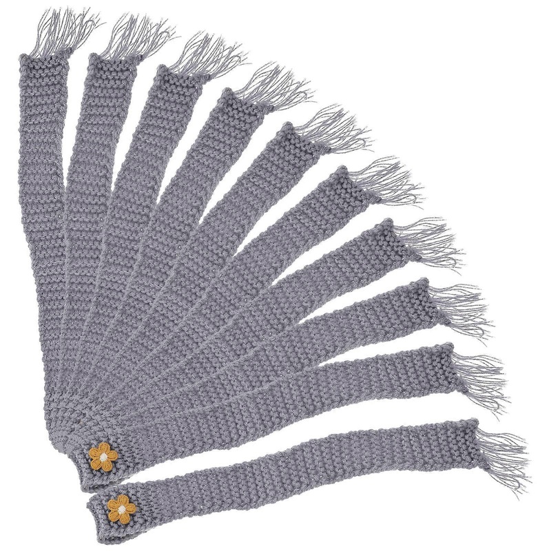Cute Mini Scarf Decorative Adjustable Doll Scarf Grey 28.00X2.50X0.10CM 10Set | Fruugo SG
