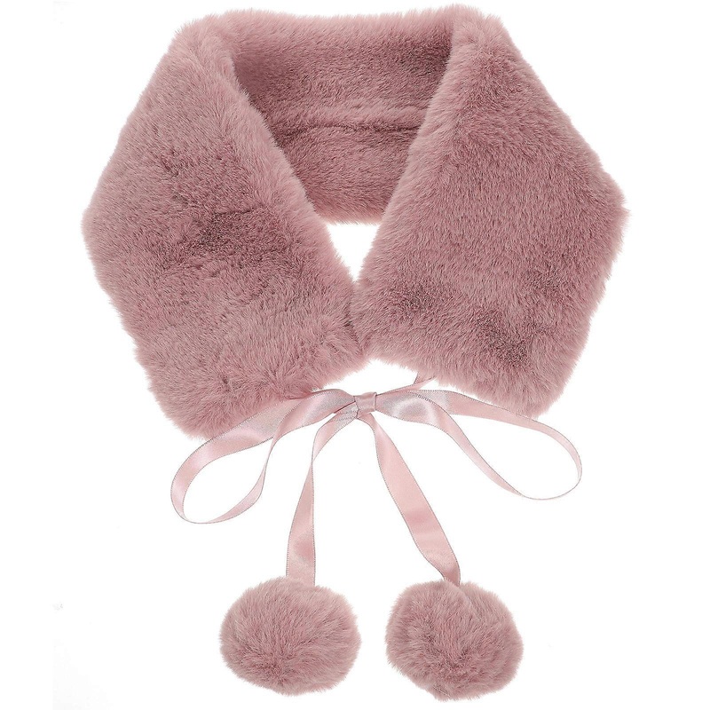 Cute Scarf Girls Soft Plush Scarf Skiing Riding Camping Simple Fashion Style Neck Warmth 1Pack | Fruugo SG