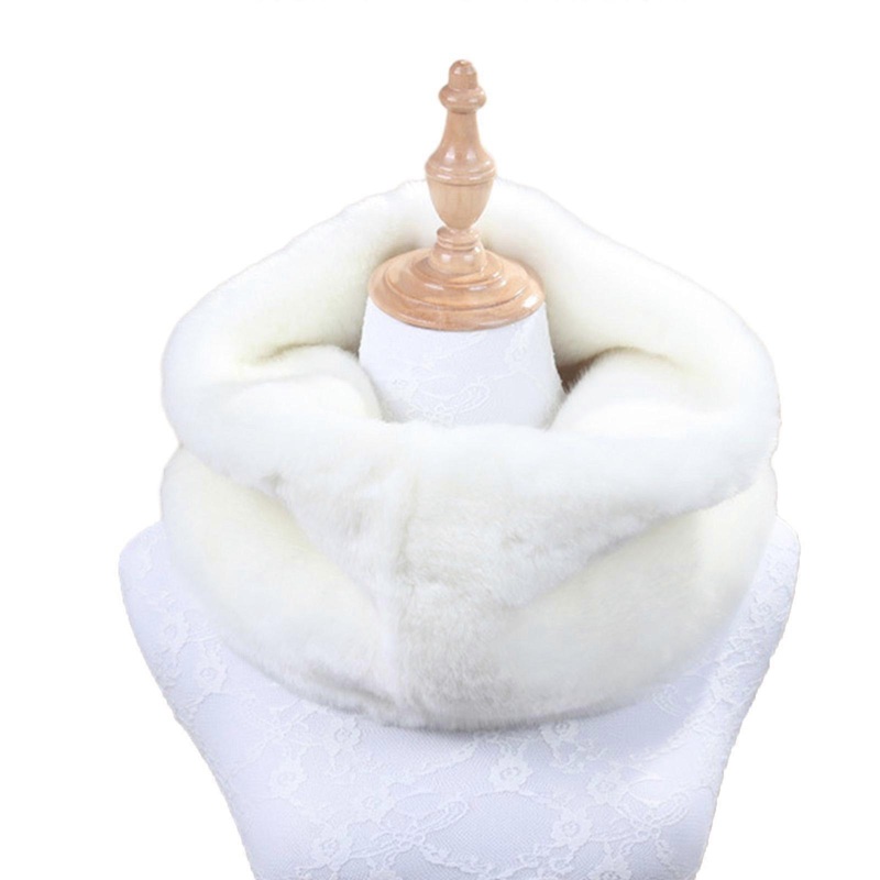 Girl Womens Faux Furs Snoods Scarf LoopInfinity Neckerchief Lady Neck Warmer Wrap Scarves Face Cover Faux Collar  White | Fruugo SG