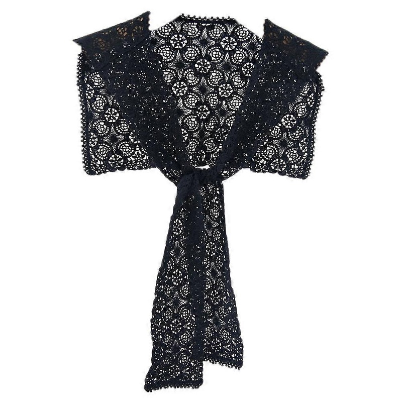 Lace Shrug Scarf Shawl Warmth in Air-Conditioned Rooms Women 88x40cm Black 1Pack | Fruugo SG
