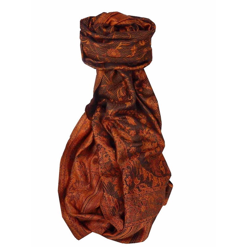 Mens Jamawar Premium Silk Scarf Pattern 3749 by Pashmina & Silk | Fruugo SG