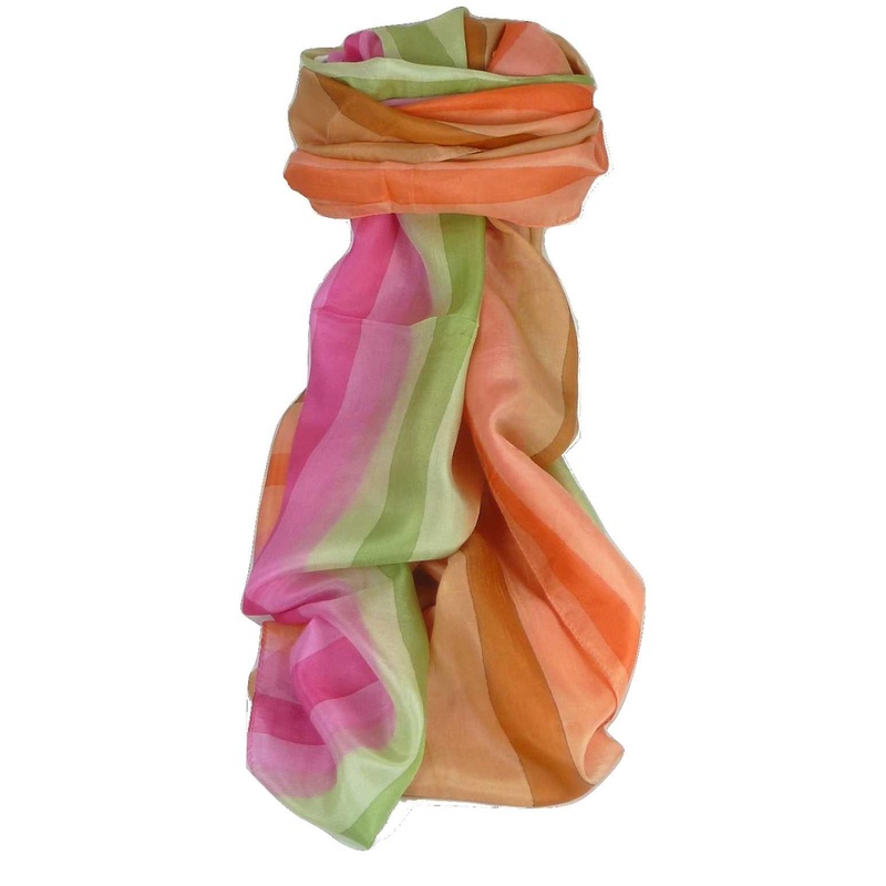 Mulberry Silk Classic Long Scarf Dada Rainbow Palette by Pashmina & Silk | Fruugo SG