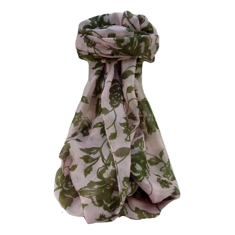 Mulberry Silk Contemporary Long Scarf Anan Pink by Pashmina & Silk | Fruugo SG