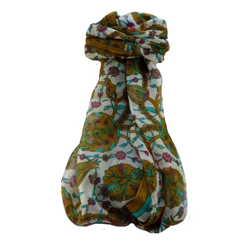 Mulberry Silk Contemporary Long Scarf Satya Chestnut by Pashmina & Silk | Fruugo SG