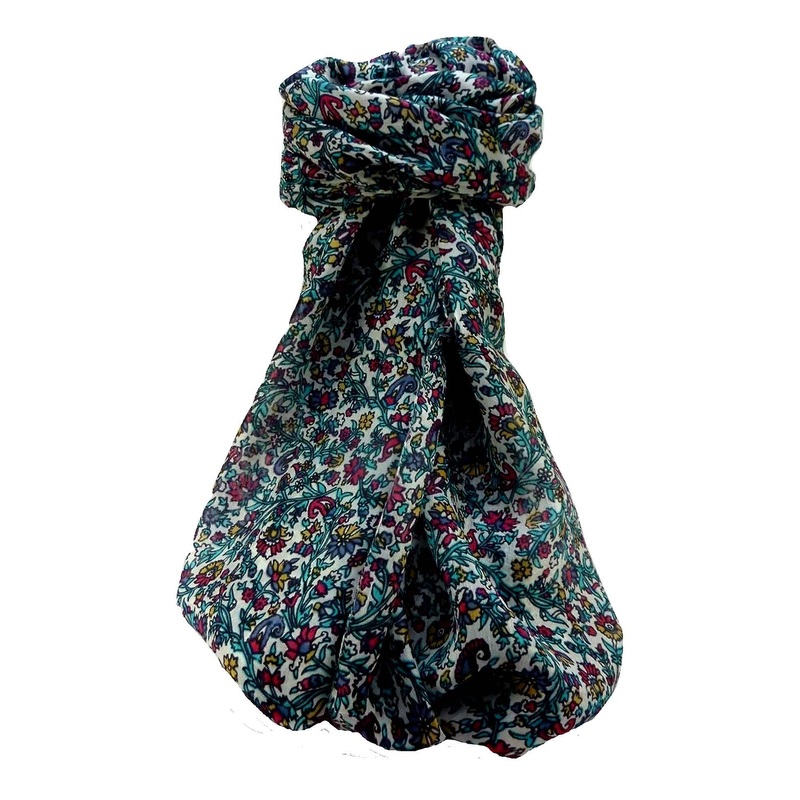 Mulberry Silk Contemporary Long Scarf Shankar Multi Coloured by Pashmina & Silk | Fruugo SG