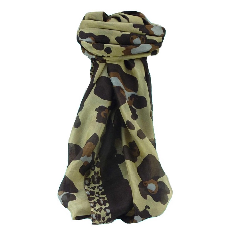 Mulberry Silk Contemporary Square Scarf Penyar Chestnut by Pashmina & Silk | Fruugo SG