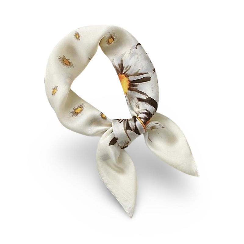 Scarf/Shawl in Artificial Silk Flower Daisy | Fruugo SG