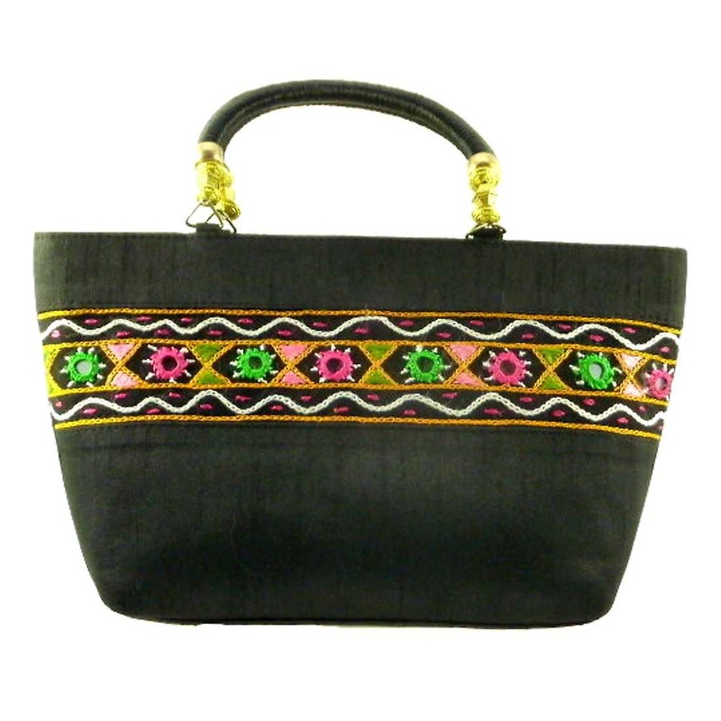 Silk Handbag Divya 02 Silk Sauvage at Pashmina & Silk | Fruugo SG
