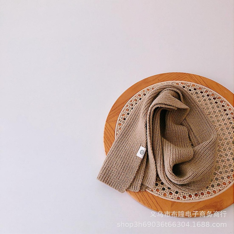 Simple Happy Face Logo Children’s Winter Knitting Warm Wool Necklaces For Men And Women Babies | Fruugo SG