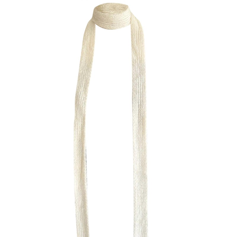 Solid Color Narrow Scarf Vintage Fashion Comfortable Scarf Luxurious Thin Scarf for Modern Women’s Wardrobe  White | Fruugo SG