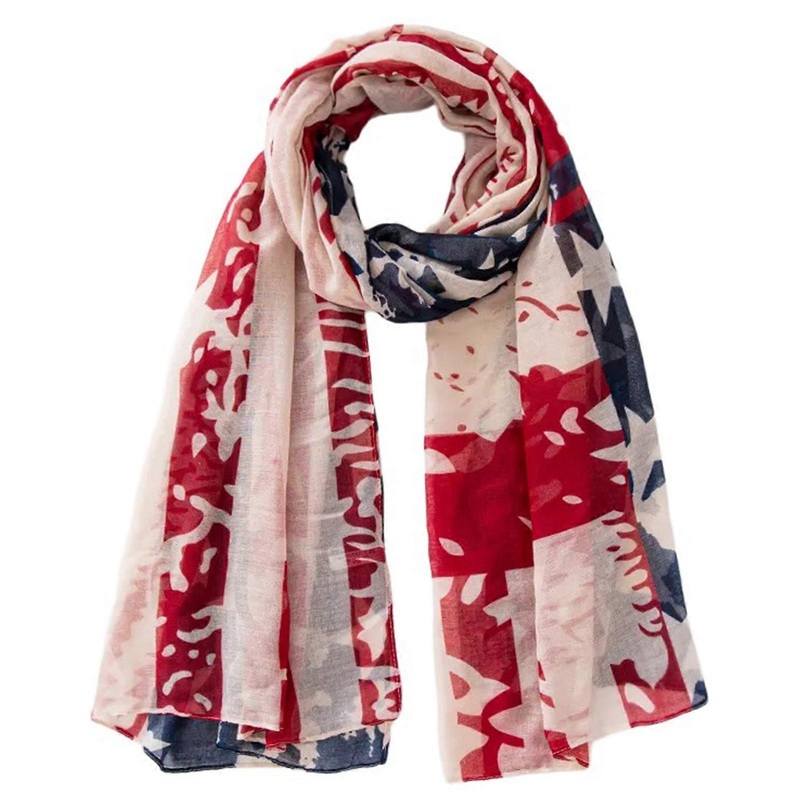 Stylish Scarf Shawl Neckerchief Head Scarf Star Print for Independence Day Star Headscarf, Versatile and Soft | Fruugo SG