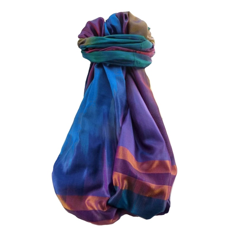 Varanasi Ekal Premium Silk Long Scarf Heritage Range Singh 9 by Pashmina & Silk | Fruugo SG