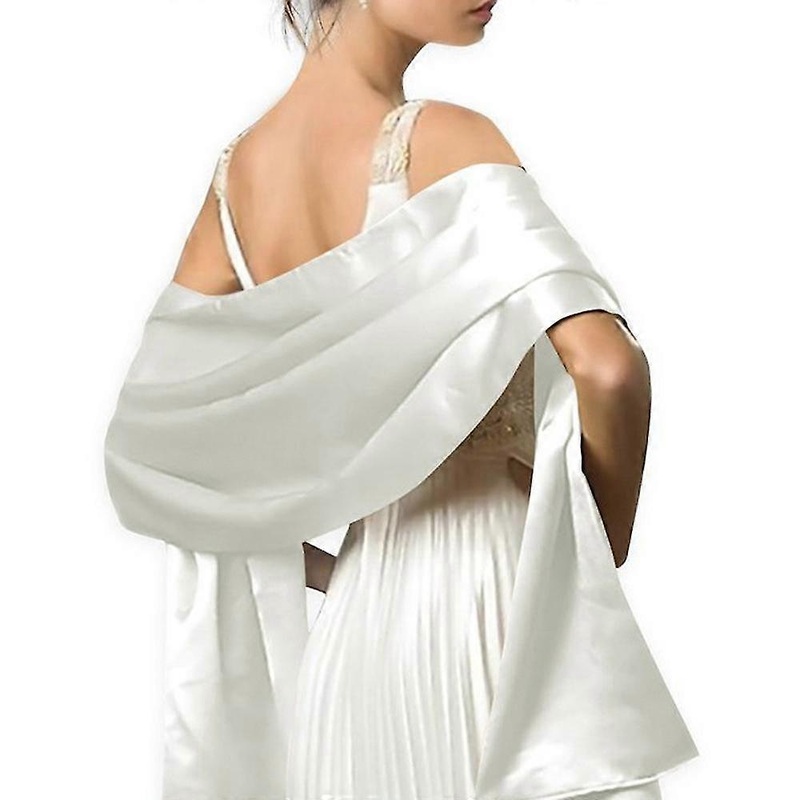 Women Soft Silky Satin Bridal Bridesmaid Wrap Stole Scarf Wedding Evening Shawl | Fruugo SG