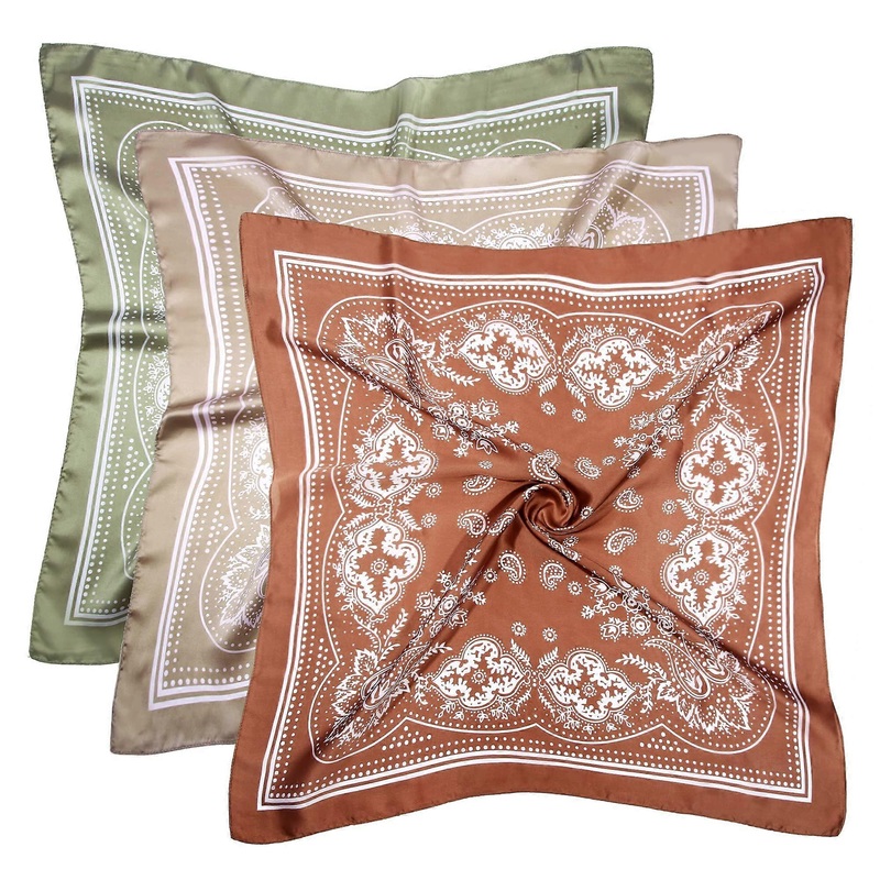 3 Pieces 27.5 Inch Satin Headscarf Hair Scarf | Fruugo SG