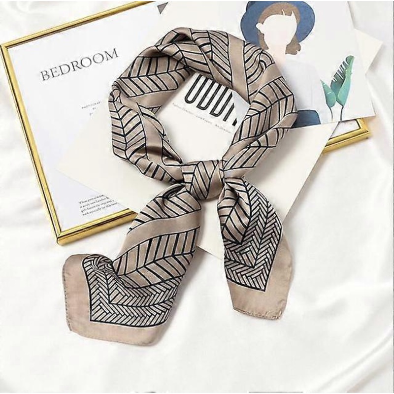 70*70cm Fashion Geometry Print Small Silk Scarf Women’s Scarves Silk Satin Head Scarves Hip Hop Bandana Hair Tie Band 2021 | Fruugo SG