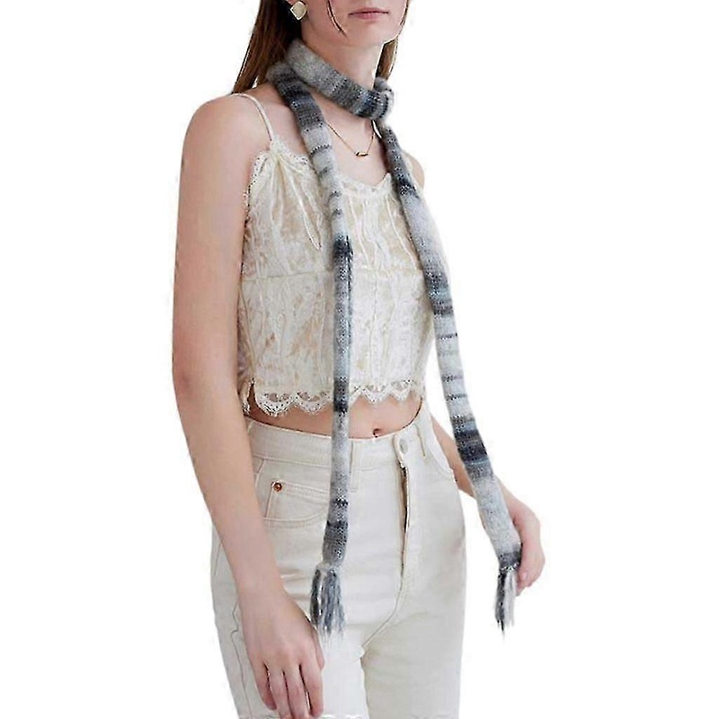 Acrylic Wool Skinny Scarf Ladies Versatiles Scarves Comfortable Neckerchief | Fruugo SG