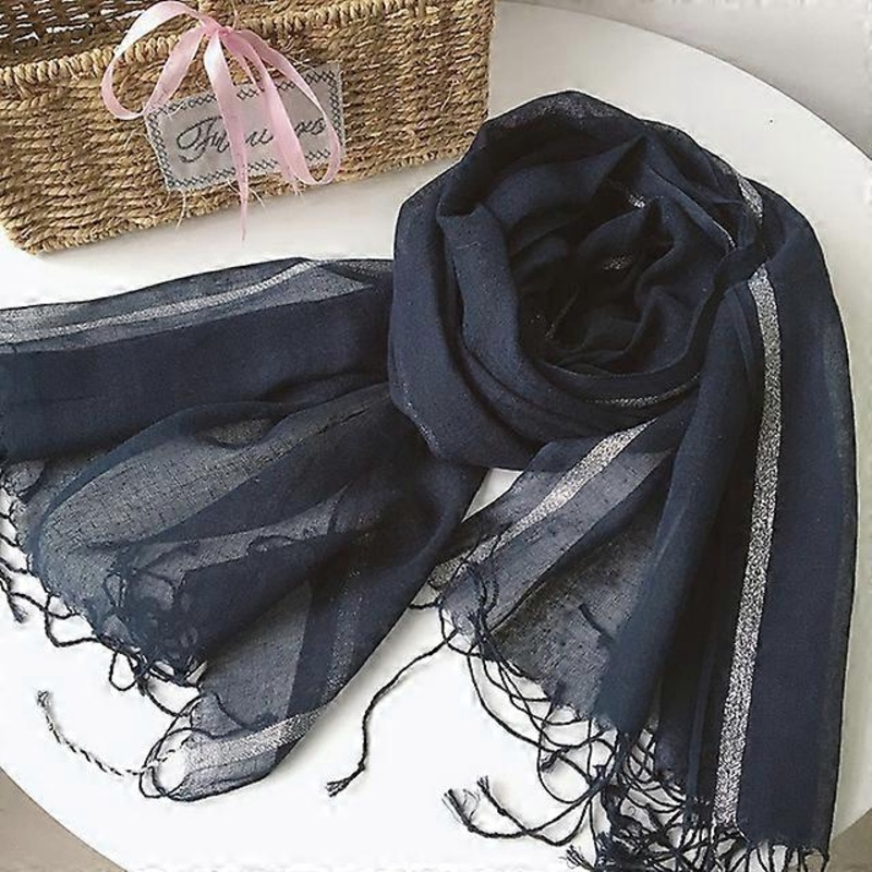 cotton linen light women Scarf Fashion Long Size  Lady Wraps Solid Color Muslim Head Scarf Shawls And Wraps | Fruugo SG