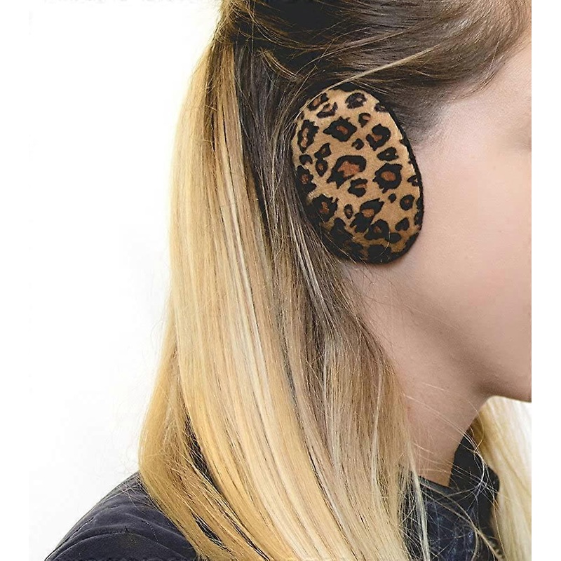 Earbags Bandless Ear Warmers/Earmuffs with Thinsulate Leopard Print Medium | Fruugo SG