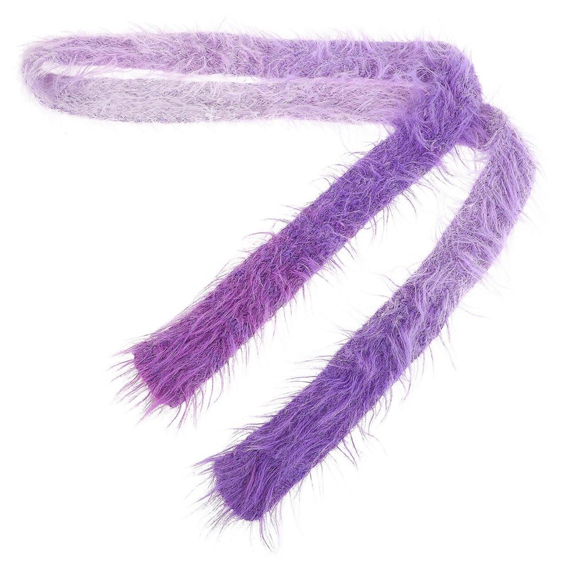 Furry Collar Faux Scarf Autumn and Winter Warmth Neck Wrap Imitation Purple 166.00X5.30X0.80CM 1Set | Fruugo SG