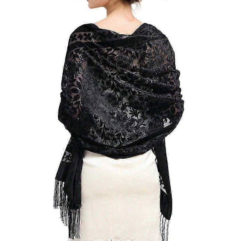 Luxurious Embroidered Shoulder Wrap Ethic Style Shawl For Weddings And Parties | Fruugo SG