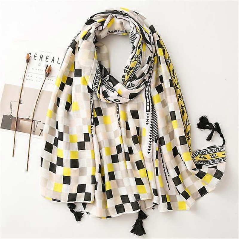 Luxury Brand 2021 Autumn Winter Women Scarf Beach Shawl Cotton Lady Fashion Scarves Bandana Cotton Linen Hijab Muffler Pareo | Fruugo SG