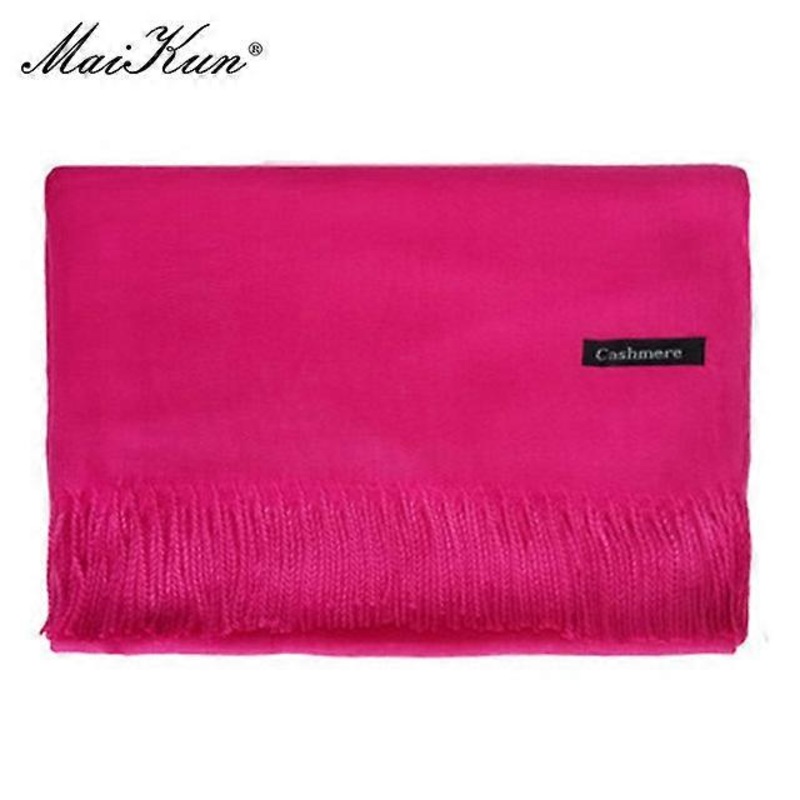 Maikun New Style Cashmere Scarf For Fall/Winter Women’s Solid Color Thick Warm Dual-Use Shawl | Fruugo SG
