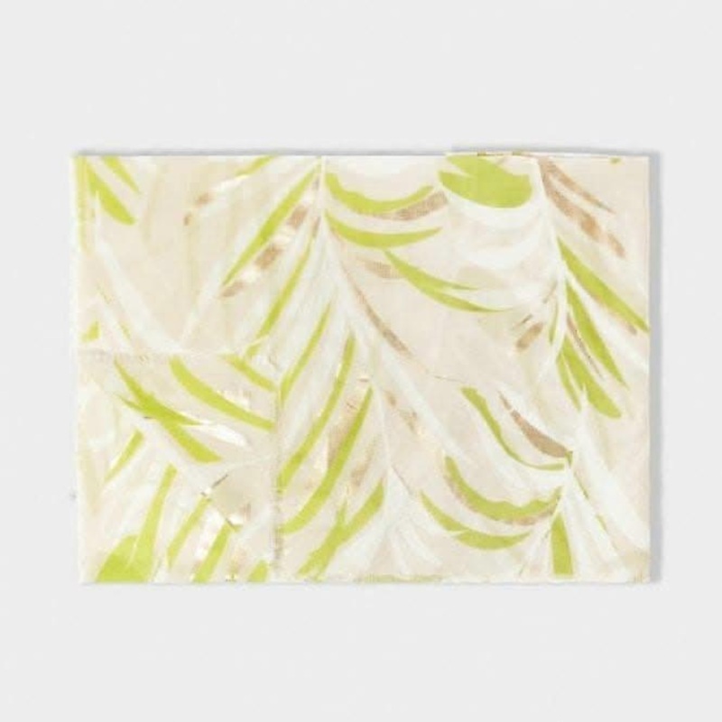 Palm Leaf Foil Printed Scarf KLS558 | Fruugo SG