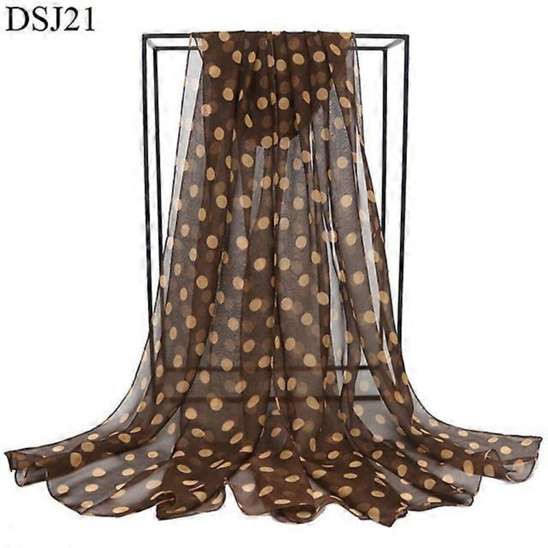 Speelk Brand New Polka Dot Georgette Silk Scarf Women Fashion Dots Scarves And Wraps Female Long Outdoor Shawls Wholesale | Fruugo SG