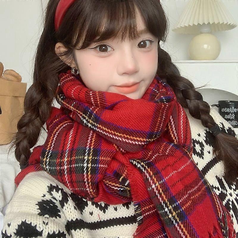 Super soft luxurious plaid winter scarf for men and women | Fruugo SG