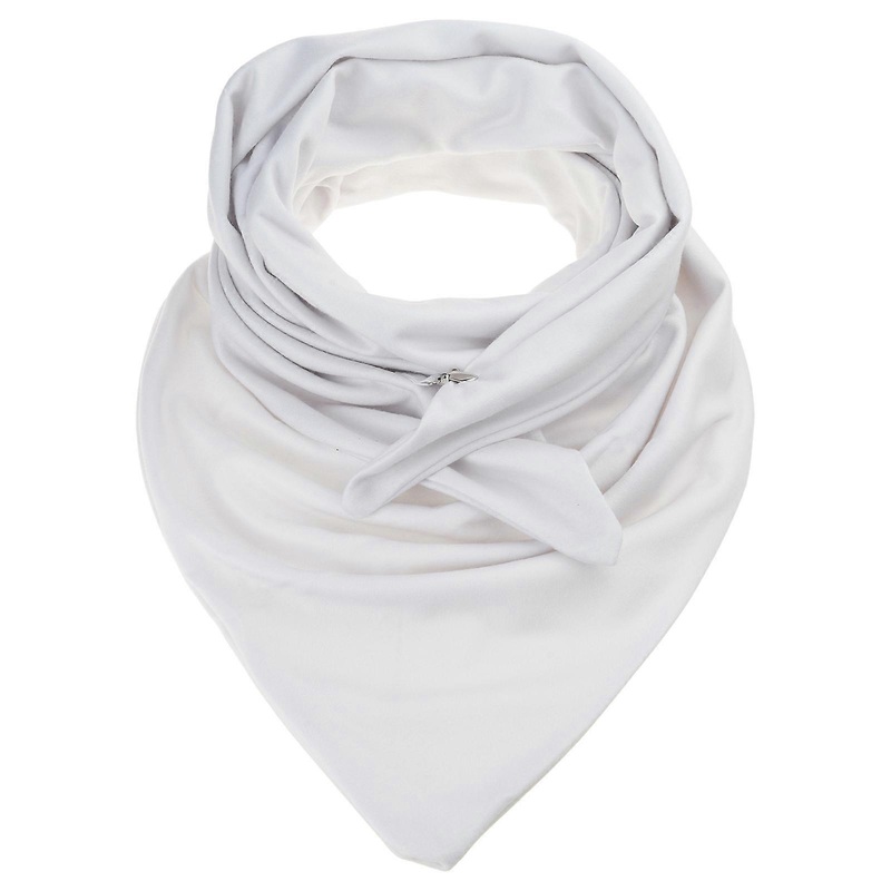 Winter Solid Color for Triangle Scarf with Button Thicken Warm Shawl Wrap Blanke  2 | Fruugo SG