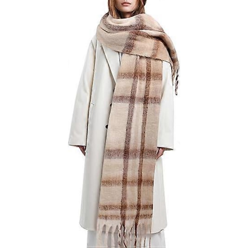 Women’s Winter Scarfs, Mohair Vintage Scarf for Women and Men, Large Chunky Scarf Cashmere Feel Blanket Wrap | Fruugo SG