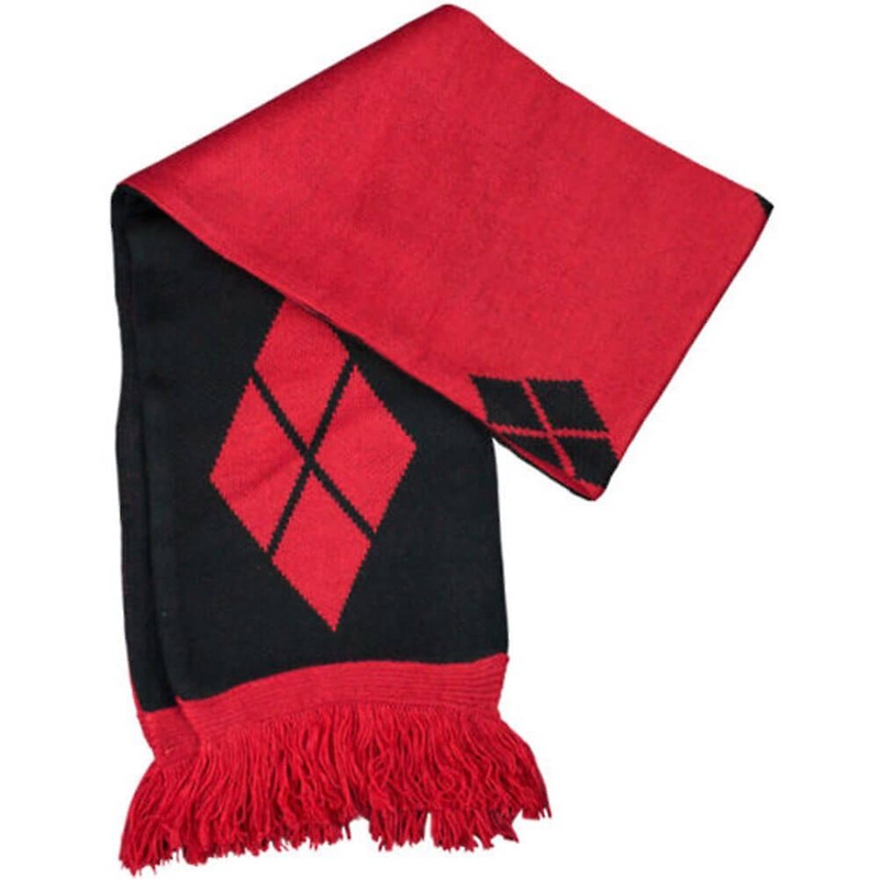 Batman Harley Quinn Diamond Pattern Designed Stylized Excellent Quality Scarf | Fruugo SG
