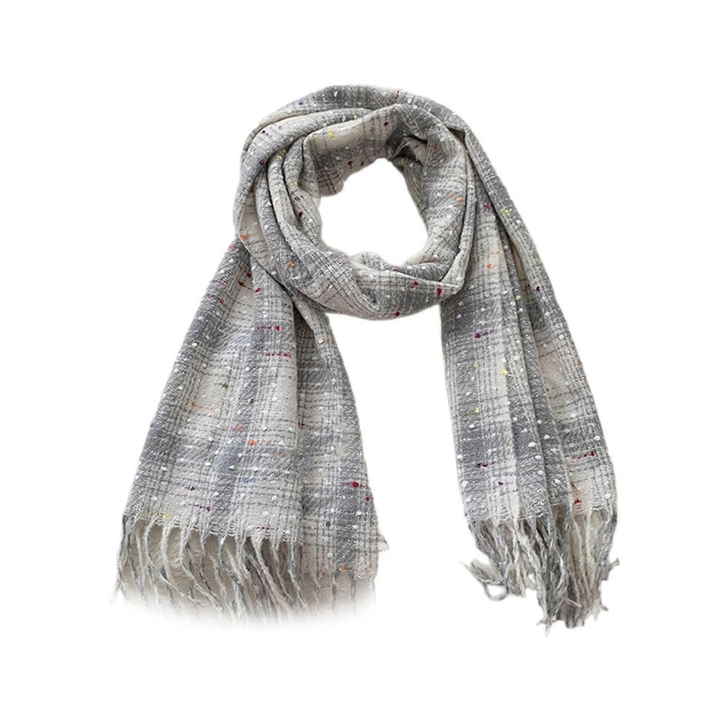 Checker Long Scarf for Women Men Vintage Neck Scarf Shawl Wrap for Winter Outdoor Activity All Matching Cool Neck Wrap  beige gray | Fruugo SG