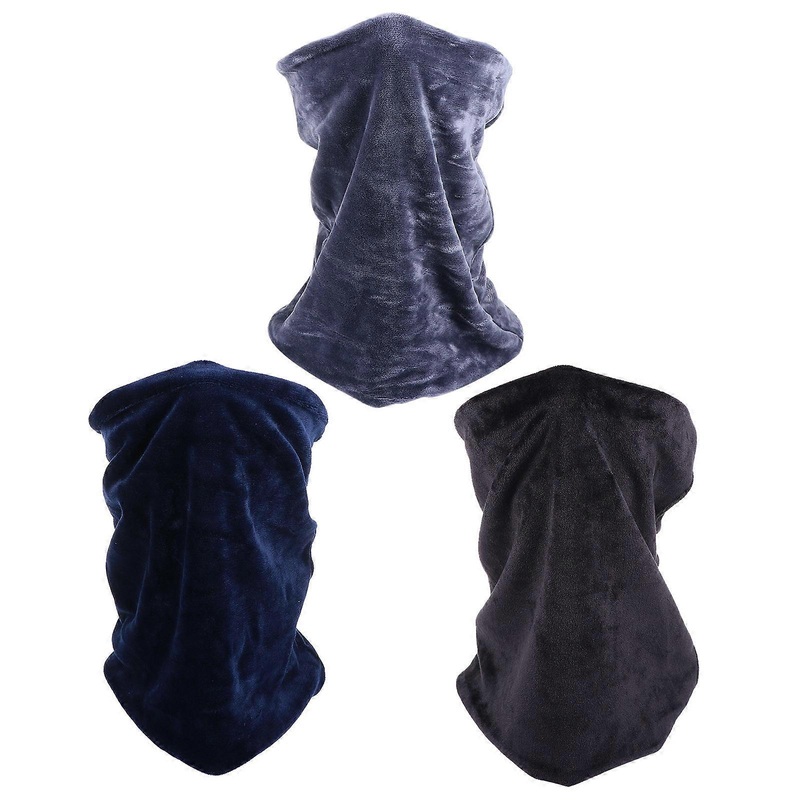Formal Outdoors Winter Scarf Blue Artificial Warm Accessory 3Pcs | Fruugo SG