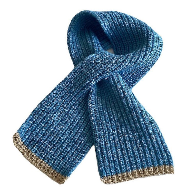 Kids Knitted Scarf Fashion Solid Color Toddler Soft Warm Scarves | Fruugo SG